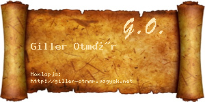 Giller Otmár névjegykártya